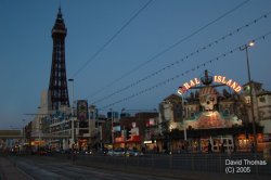 Picture of Coral Island and Blackpool Tower at Blackpool at night @ Nov 05 Wallpaper