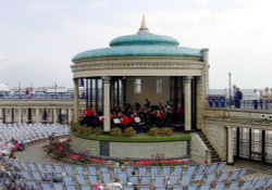 Eastbourne, E. Sussex, a concert at the Bandstand Wallpaper