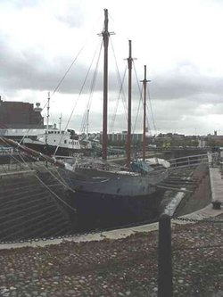 Dry dock, Liverpool docks, Merseyside