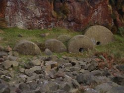 Abandoned mill stones,'Surprise View' near Hathersage, Peak District.