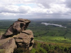 The Roaches, Stafforshire, with Tittersworth reservoir behind