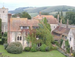 spendid view from the battlements, Amberley Castle Wallpaper