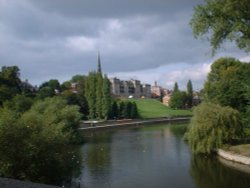 View of Shrewsbury from the English Bridge
