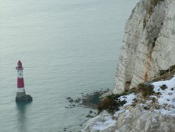 Lighthouse at beachy head, Eastbourne Wallpaper