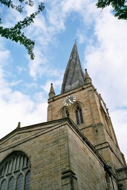 St Mary and All Saints Church in Chesterfield, Derbyshire