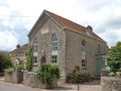 Middlezoy, Somerset. View of Methodist Chapel built 1847.