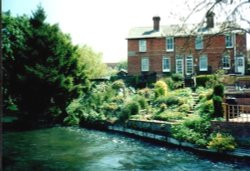 River Itchen in Winchester, Hampshire