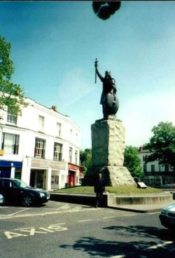 King Alfred's Statue in Winchester, Hampshire