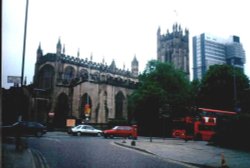 Manchester Cathedral in Manchester Wallpaper