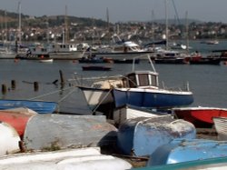 The Quay at Conwy near The Liverpool Arms Wallpaper