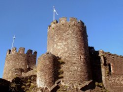 A view of Conwy Castle, North Wales. Wallpaper