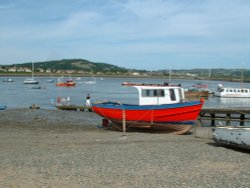 Conwy Quay, North Wales. Wallpaper