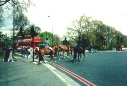 London, by Wellington Arch - May 2001