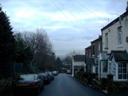 An image taken at School Hill Lane, Lower Heswall, looking over toward Wales