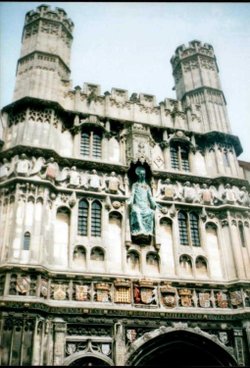 Christ Church Gate in Canterbury, Kent