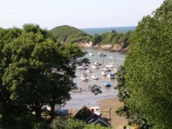 Watermouth Cove and Castle in Devon. June 2005