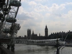 Big Ben and Parliament from London Eye Wallpaper