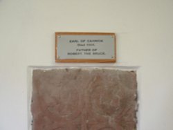 Tombstone of The Earl of Carrick. (Buried in the Abbey) and father of Robert the Bruce Wallpaper
