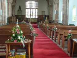 Interior of Holme Cultram Abbey, Abbey Town, Cumbria.