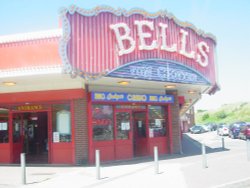Bells Arcade across from the Bell Inn, Ingoldmells. Wallpaper