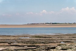 Hoylake shore photographed from Hilbry Island