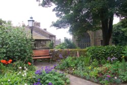 From the Bronte Parsonage door looking towards St. Michael's, Haworth, England 2004 Wallpaper