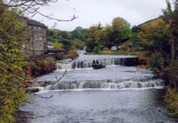 The waterfalls at Gayle, North Yorkshire Wallpaper