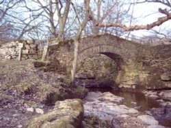 Very old bridge taken on walk from Askrigg to Hawes, North Yorkshire - January 2006