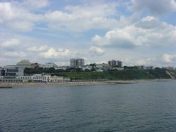 View from the pier at Bournemouth, Dorset Wallpaper