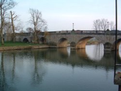 Oldest bridge on river Thames, built during reign of William the Conqueror - Wallingford, OXON