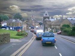 A stormy day in Ilkey, West Yorkshire