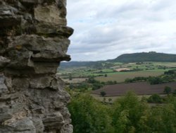 Wigmore Castle ruins. Herefordshire Wallpaper