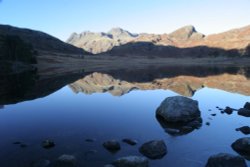 Blea tarn looking towards The Langdales Wallpaper