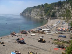 Devon, village of Beer, July 2005. Wallpaper