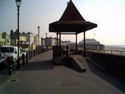Burnham sea front and pier. Burnham-on-Sea, Somerset.