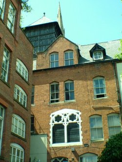 To the rear of Salford Cathedral, Salford.
June 2005