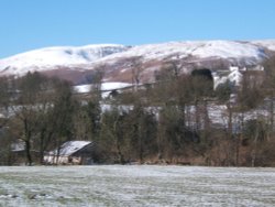 Broadgate north of Millom in winter.