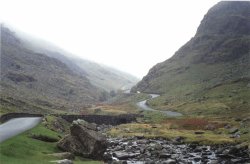 photograph of the the Honister Pass on B5289 between Keswick & Cockermouth in Cumbria Wallpaper