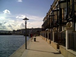Portishead Harbour, now re-developed as
a marina and apartment buildings