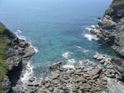 Tintagel Bay, Cornwall - June, 2003 Wallpaper