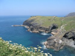 Merlin's Cave at Tintagel, Cornwall - June, 2003 Wallpaper