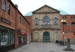 The Market Hall and Osnabruck Square, Derby