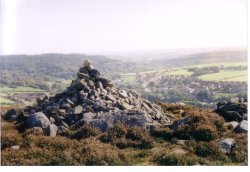 Rothbury town below. Wallpaper