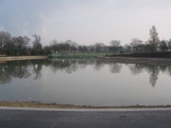 The New Lake in Victoria Park, Widnes. Wallpaper
