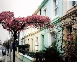 Portobello road in Notting Hill, London