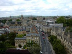 View from atop Magdalen Tower (Magdalen College, Oxford) Wallpaper