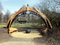 'Marbury Arch' Gateway Feature created by artist Bill Welch...