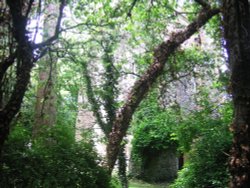 Abbot's porch. Cerne Abbas. Dorset. Wallpaper