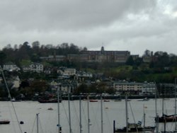 Dartmouth Naval College in winter as seen from Kingswear Wallpaper