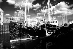 Maldon dock. Wallpaper